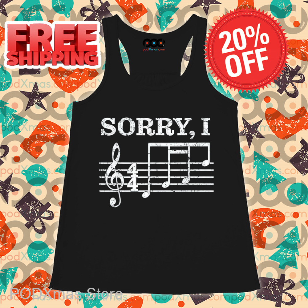Sorry I DGAF Music Notes Shirt