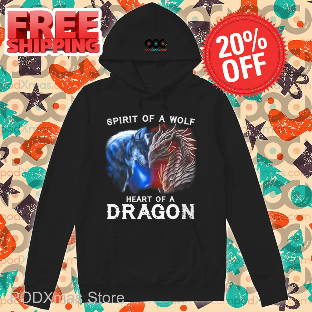 Spirit Of A Wolf Heart Of A Dragon Shirt