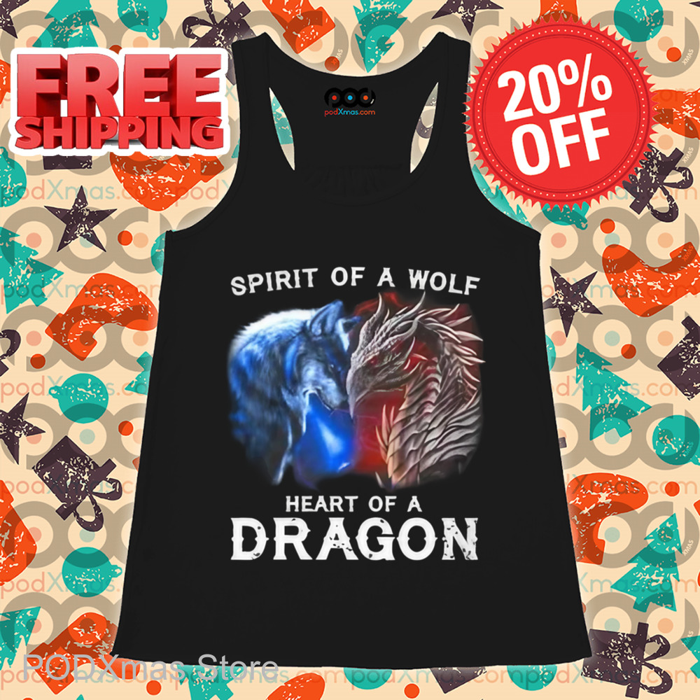 Spirit Of A Wolf Heart Of A Dragon Shirt
