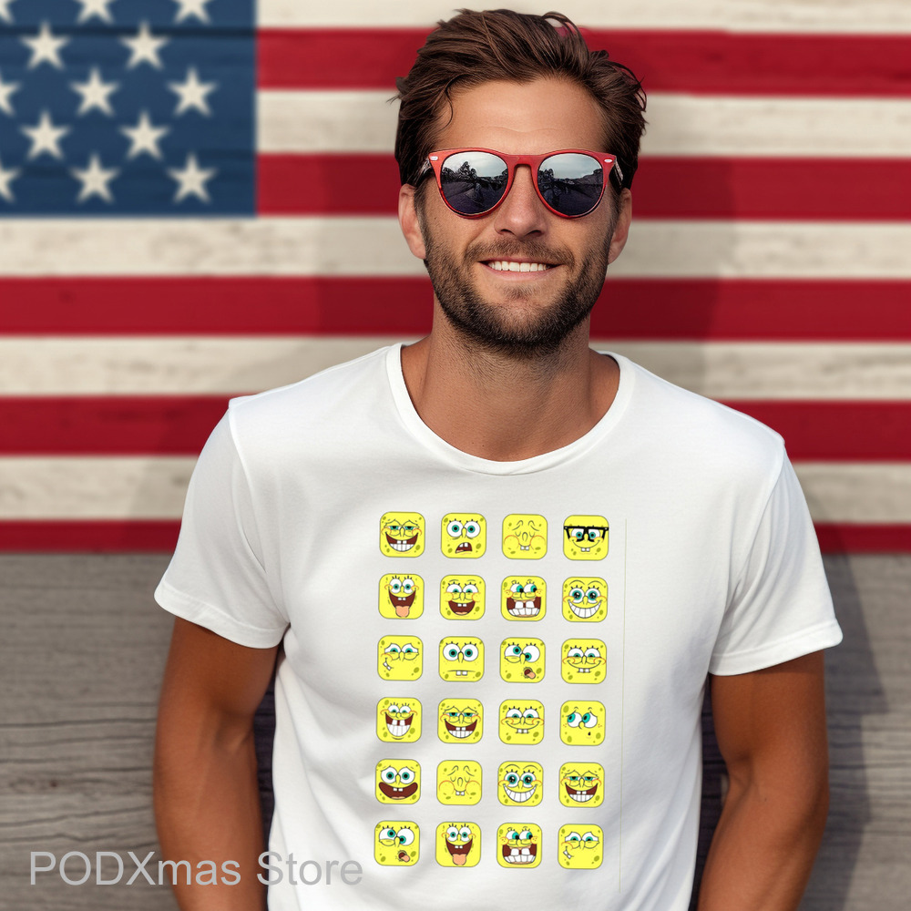 SpongeBob All Expressions 2025 Shirt