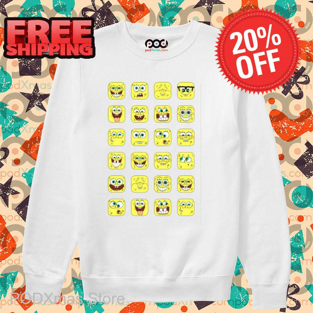 SpongeBob All Expressions 2025 Shirt