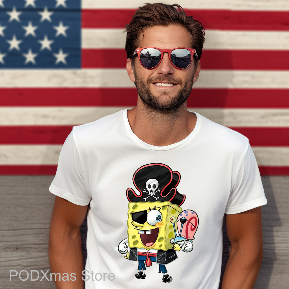 Spongebob Captain Pirate Shirt