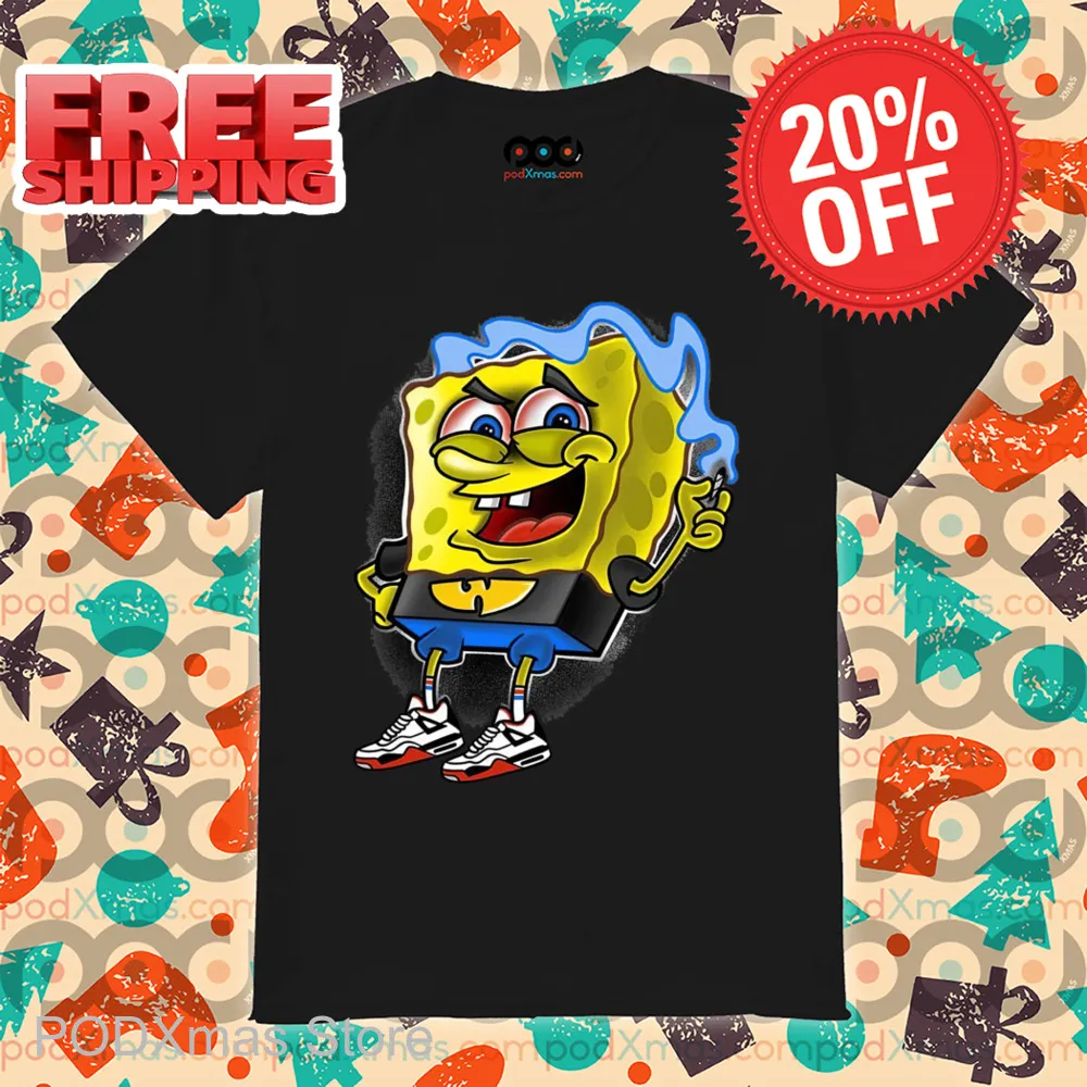 Spongebob High Smoking Weed Shirt