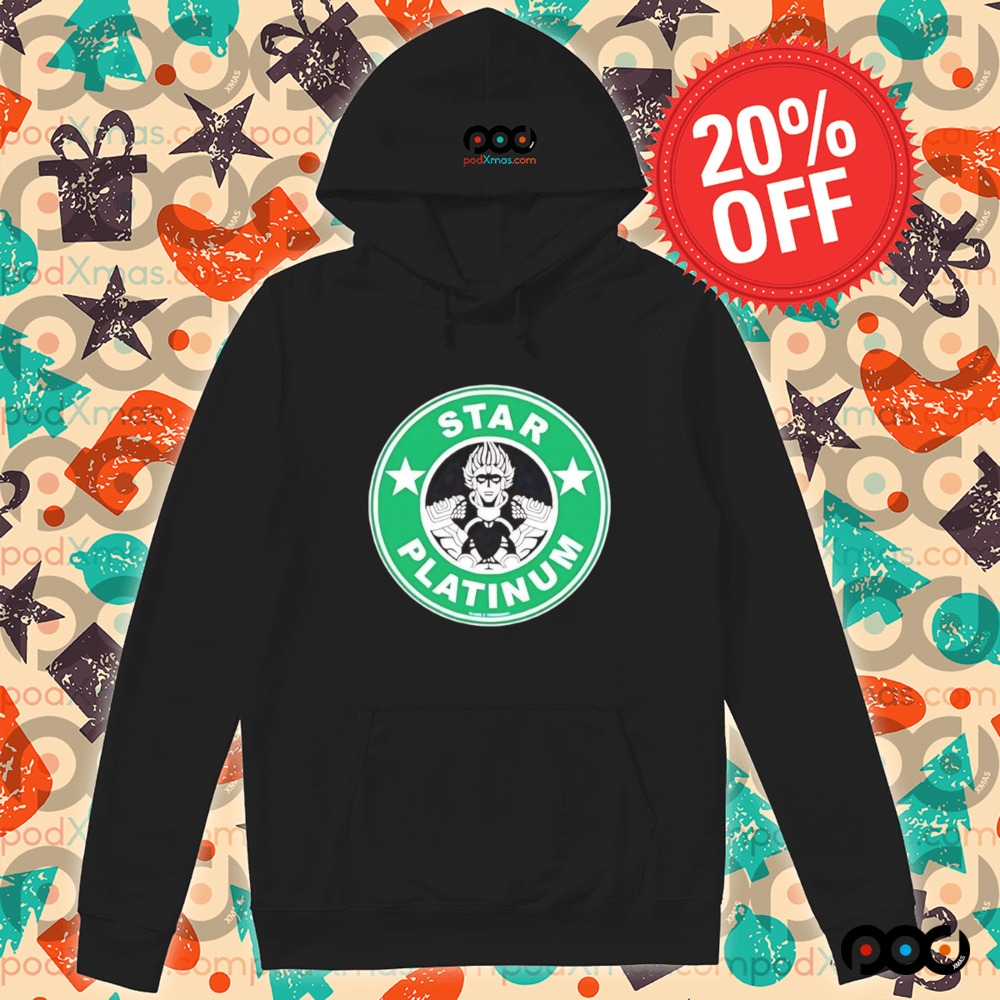 Star Platinum Starbucks Logo Parody Shirt