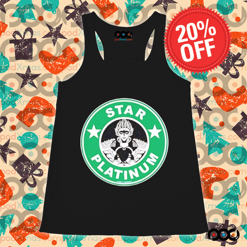 Star Platinum Starbucks Logo Parody Shirt
