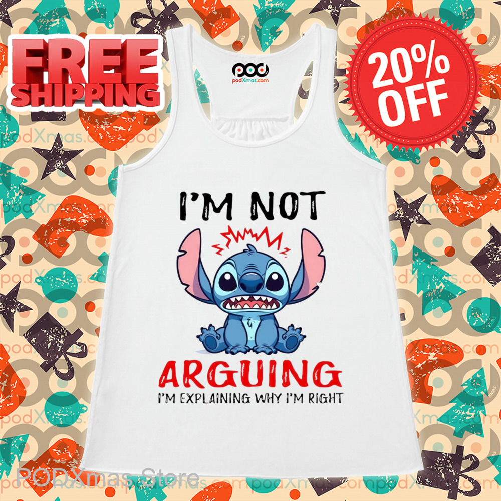 Stitch I'm Not Arguing Im Explaining Why I'm Rich Shirt