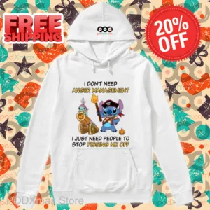 Stitch Pirates I Don_t Need Anger Management Shirt