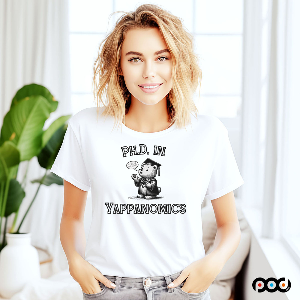 Yappanomics Ph.D. In Cute Bear Shirt