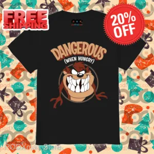 Taz Looney Tunes Dangerous When Hungry Shirt