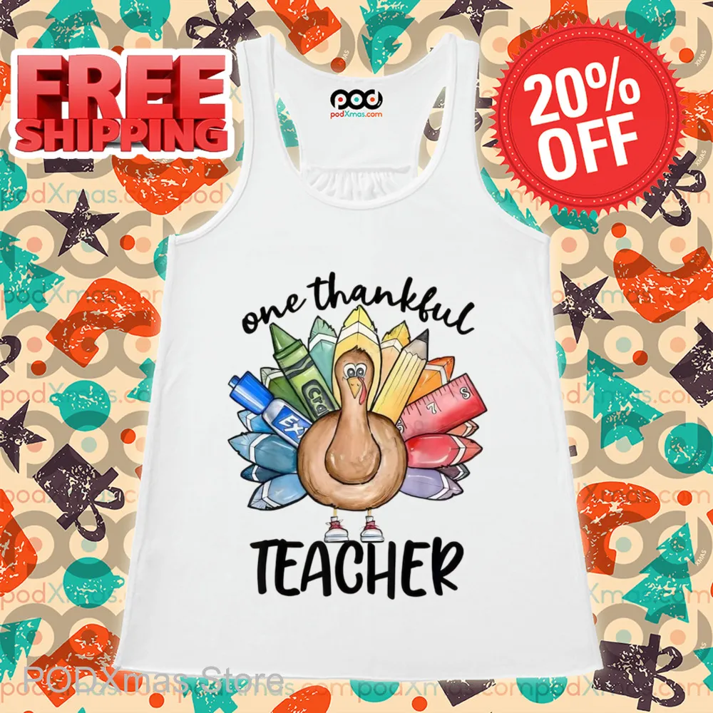 Turkey One Thankful Teacher Shirt
