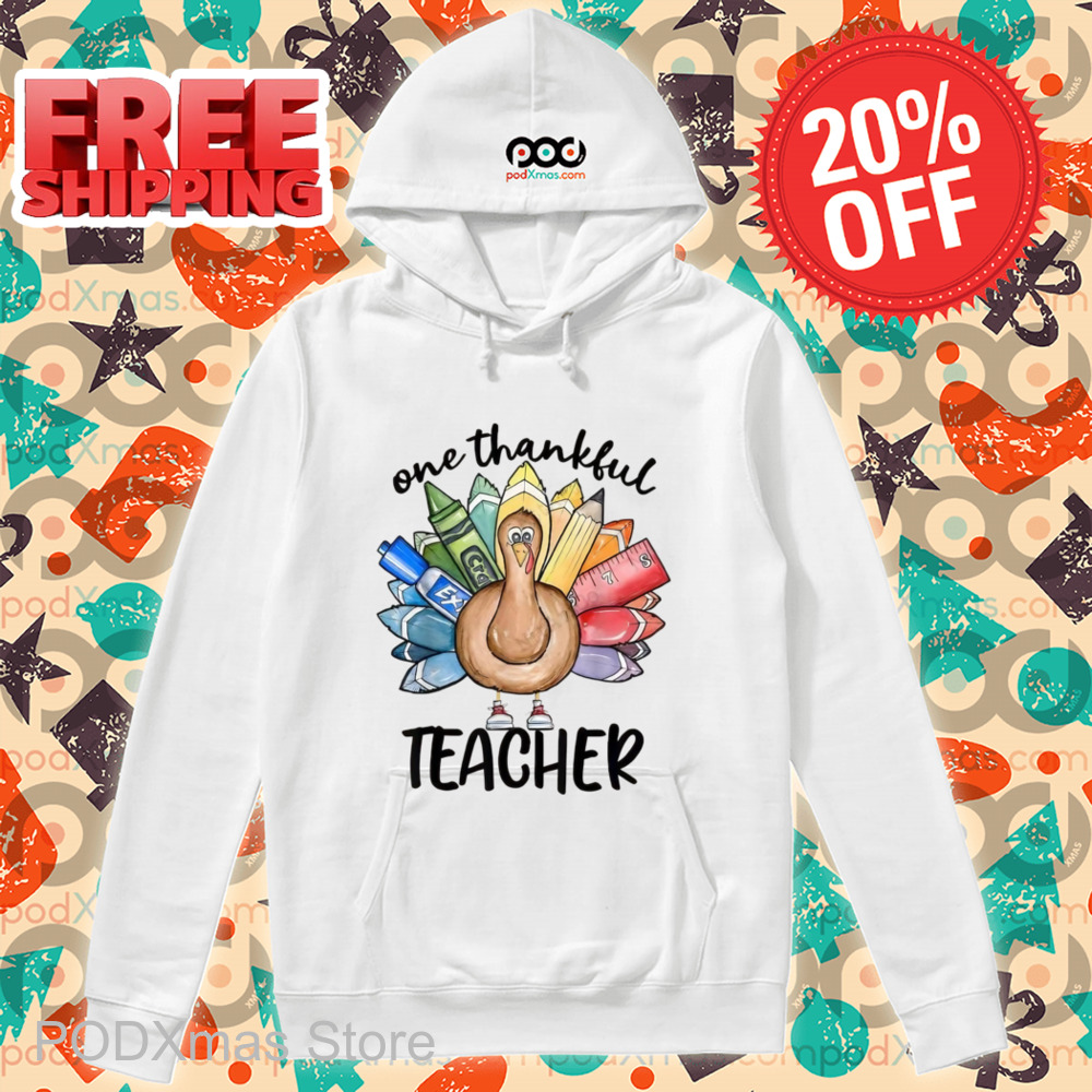 Turkey One Thankful Teacher Shirt