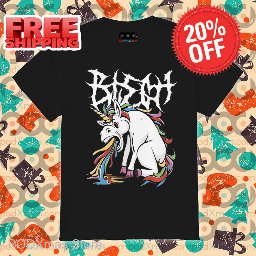 Unicorn Vomited Metalheads Death Metal Shirt