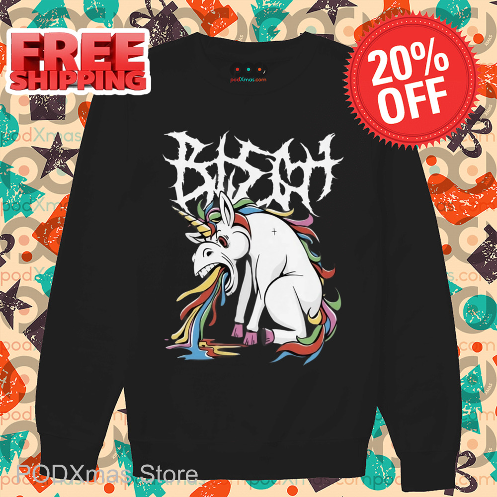 Unicorn Vomited Metalheads Death Metal Shirt