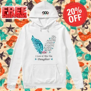 Wings I Love And Miss You Daughter Shirt