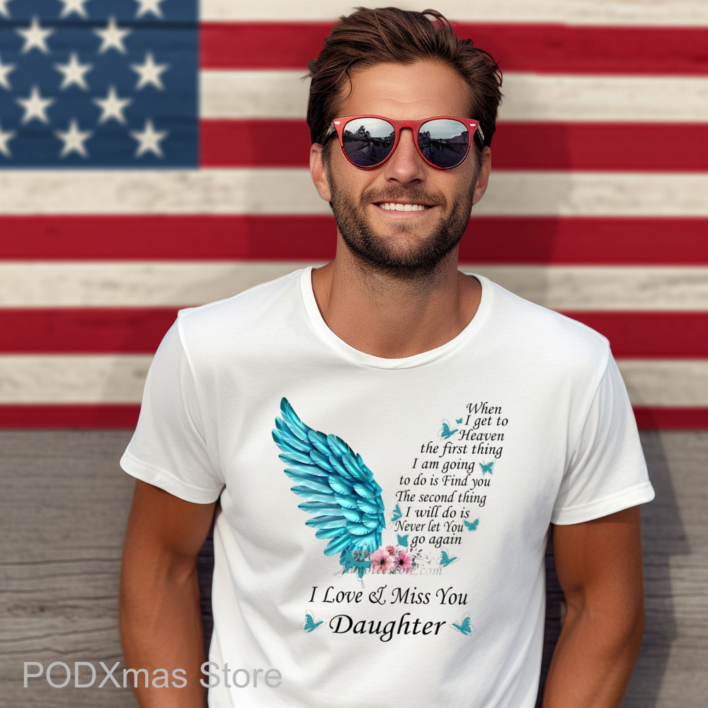 Wings I Love And Miss You Daughter Shirt