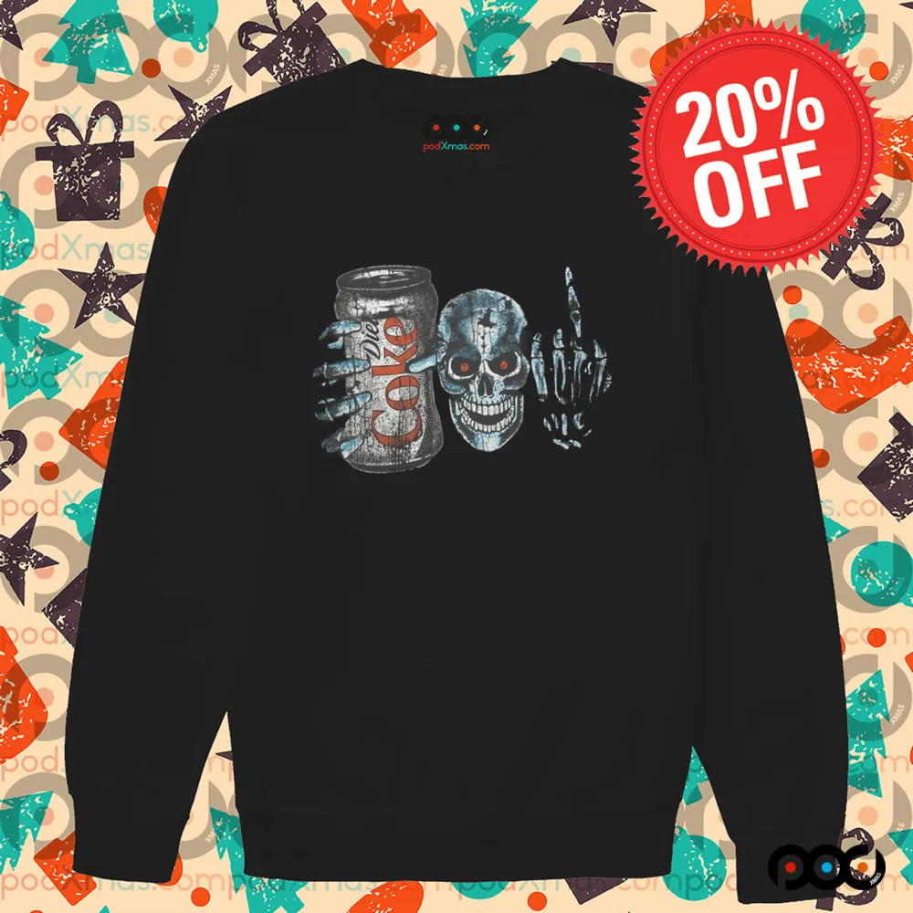 Skeleton Diet Coke Metal Shirt