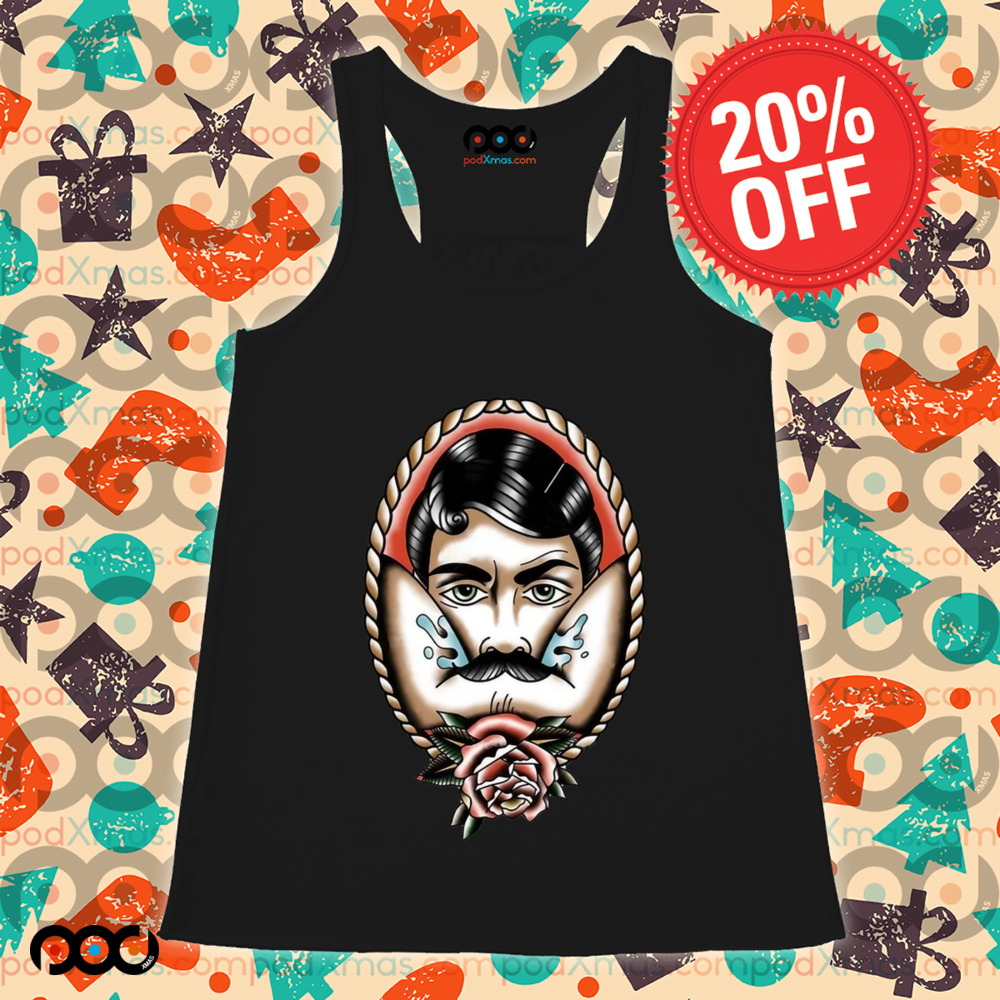 Rose with beard man vintage shirt