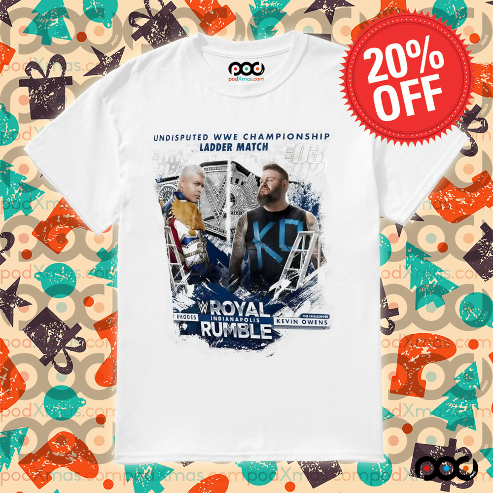 Cody Rhodes vs. Kevin Owens Royal Rumble 2025 Undisputed WWE Championship Ladder Match Shirt