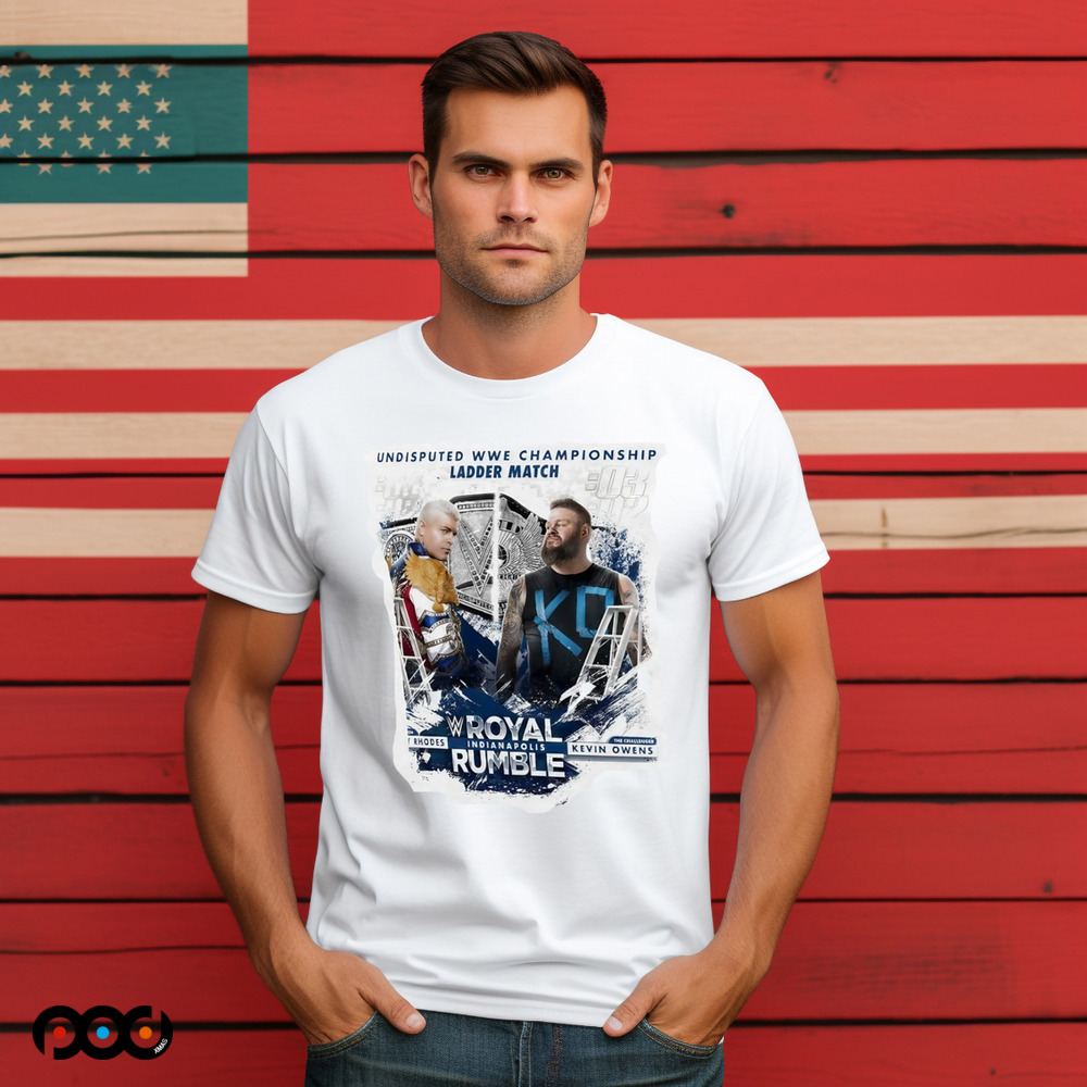 Cody Rhodes vs. Kevin Owens Royal Rumble 2025 Undisputed WWE Championship Ladder Match Shirt