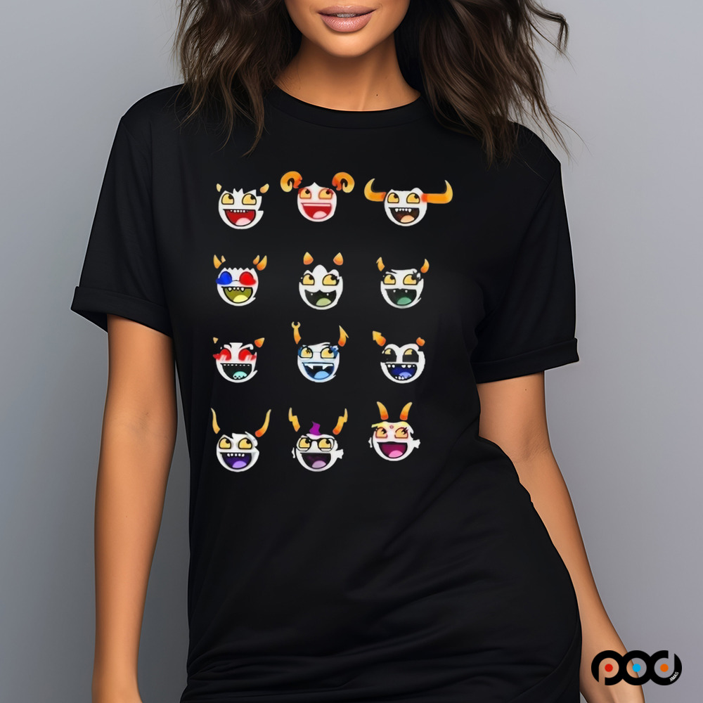 Homestuck Troll Awesome Smiley Icons Shirt
