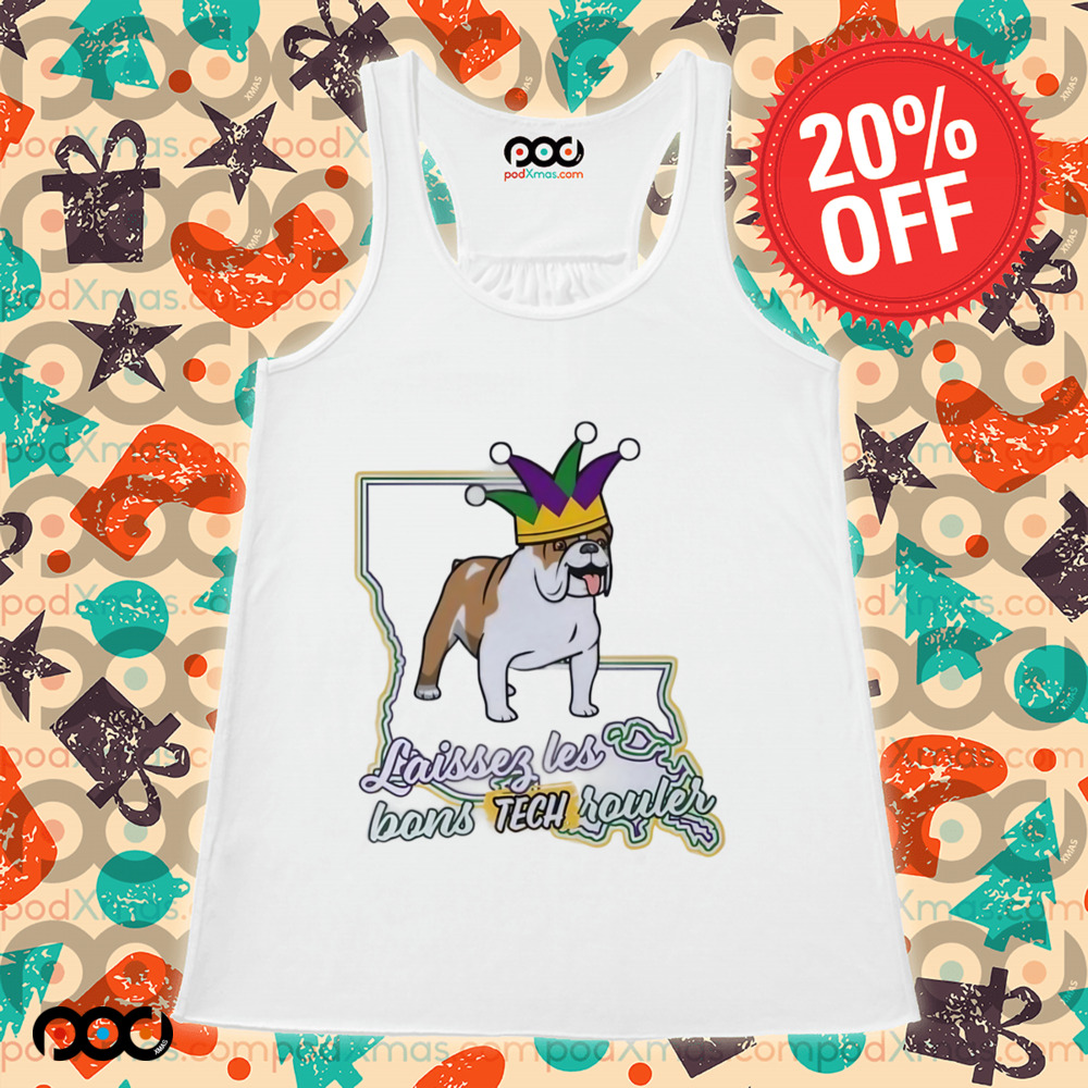 Dog Mardi Gras Laissez Les Bons Tech Rouler shirt