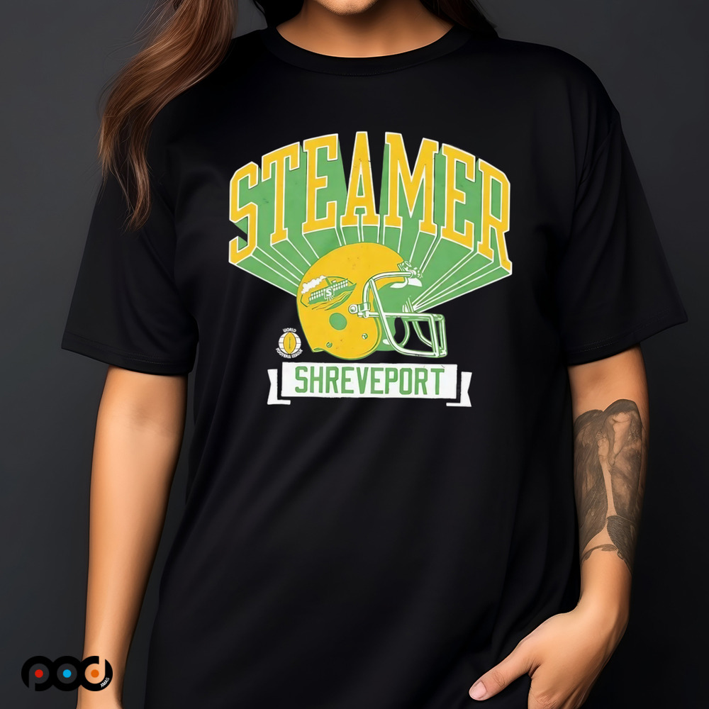 1974 Shreveport Steamer retro helmet shirt