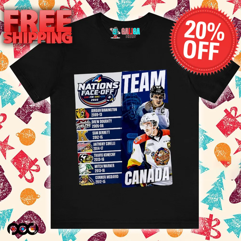 2025 4 Nations Face-Off Can Fin Swe Usa team Canada graphic shirt