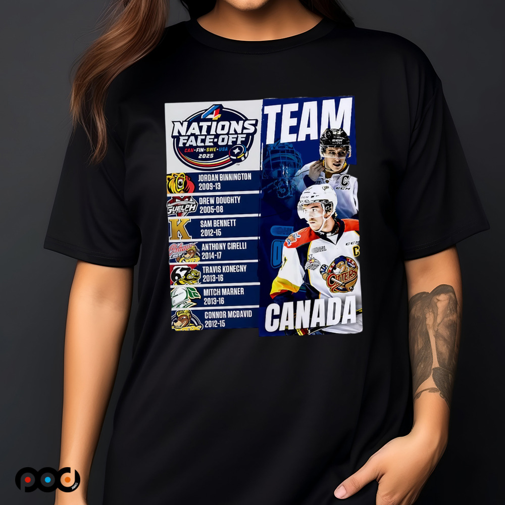 2025 4 Nations Face-Off Can Fin Swe Usa team Canada graphic shirt