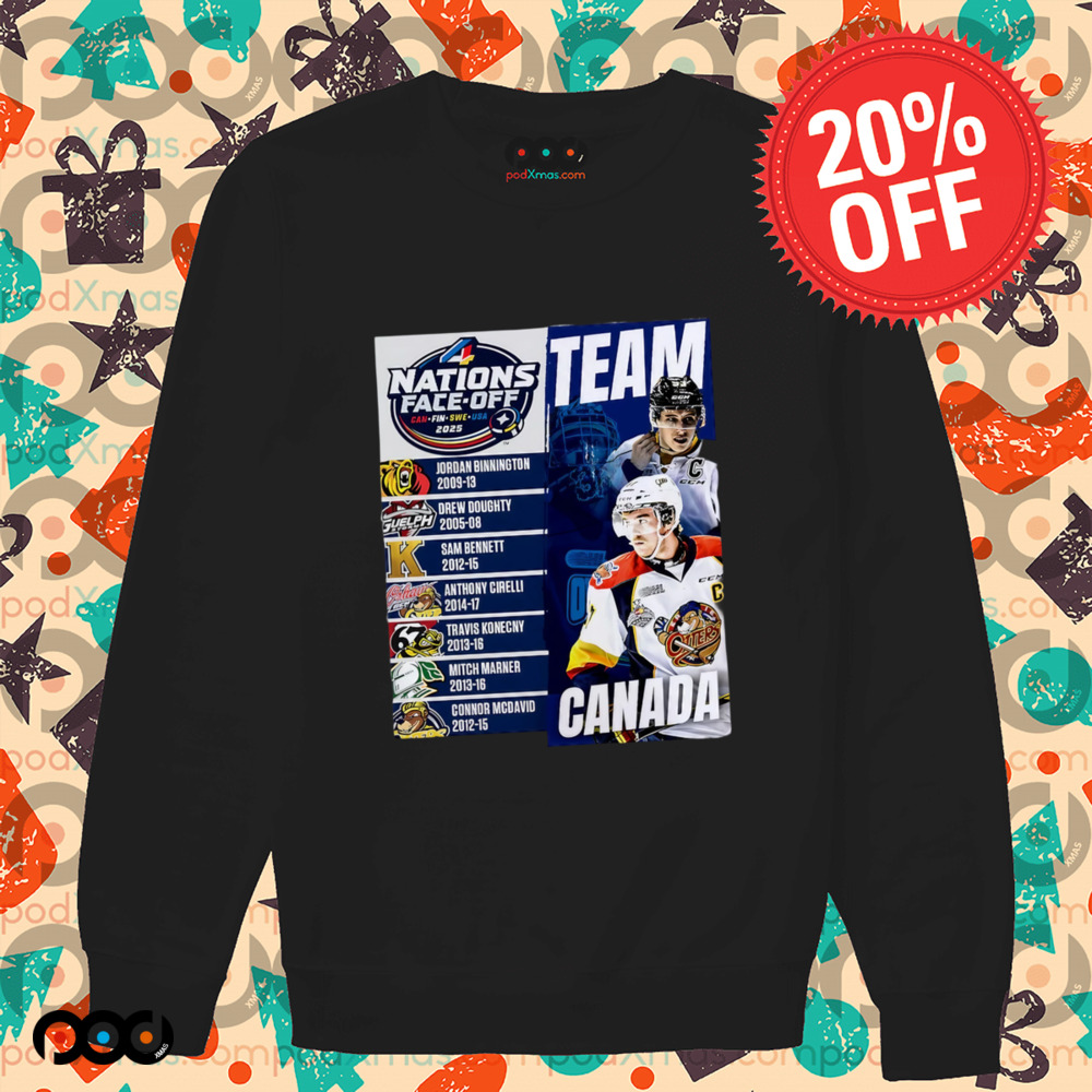 2025 4 Nations Face-Off Can Fin Swe Usa team Canada graphic shirt