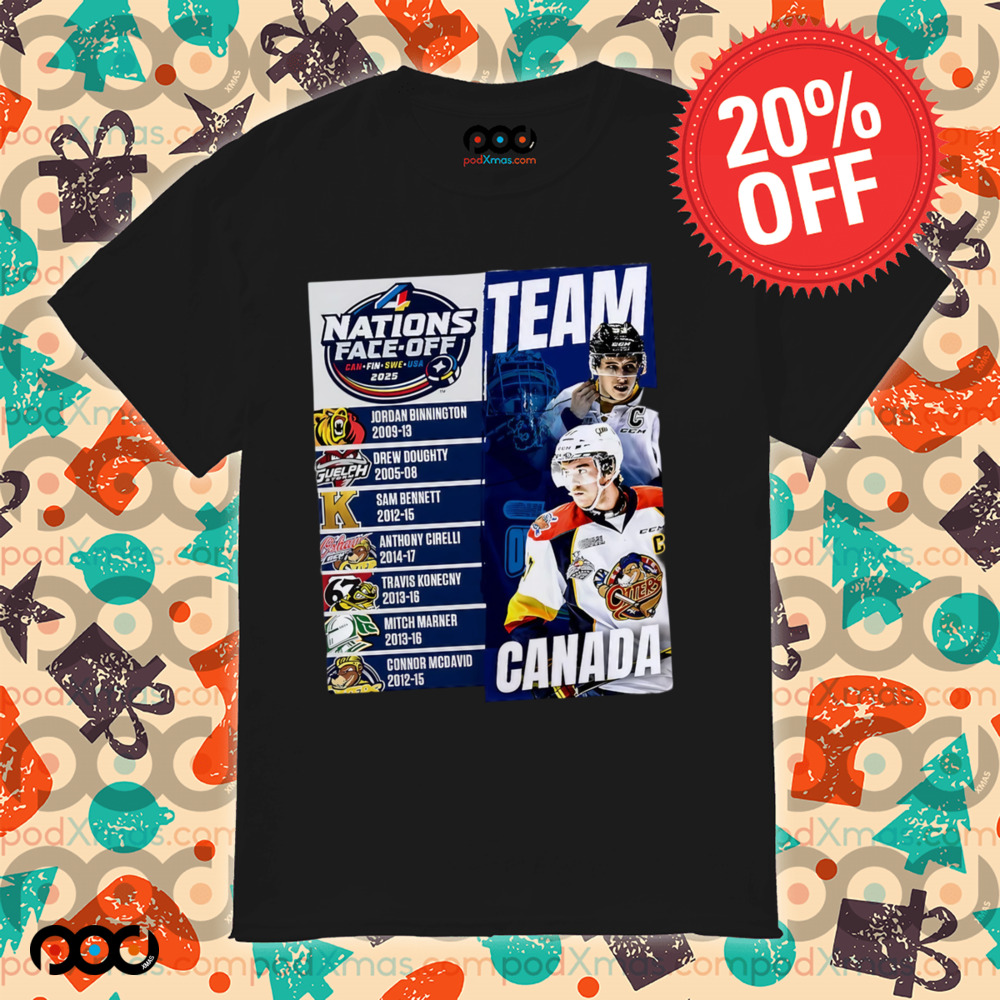 2025 4 Nations Face-Off Can Fin Swe Usa team Canada graphic shirt