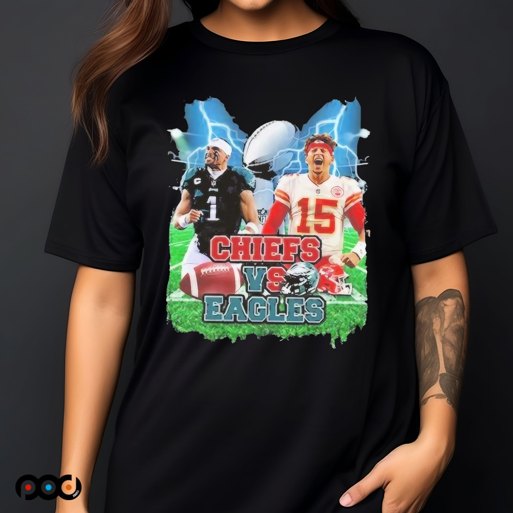 2025 Super Bowl Chiefs Vs Eagles Shirt