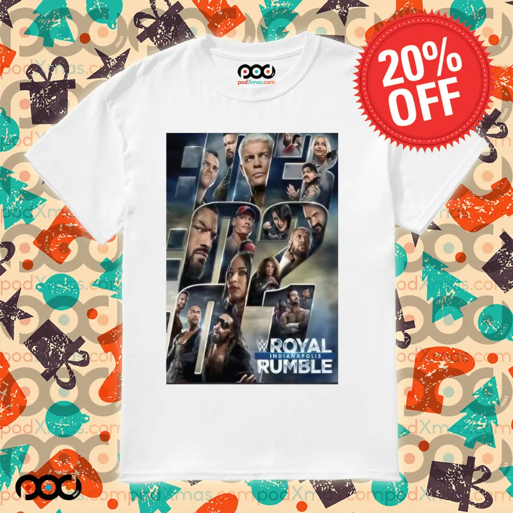 2025 Wwe Royal Rumble Event Poster Shirt