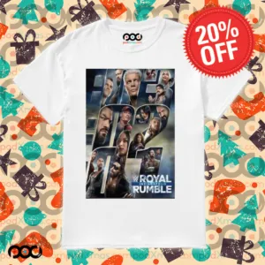 2025 Wwe Royal Rumble Event Poster Shirt