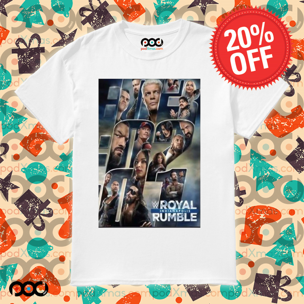 2025 Wwe Royal Rumble Event Poster Shirt