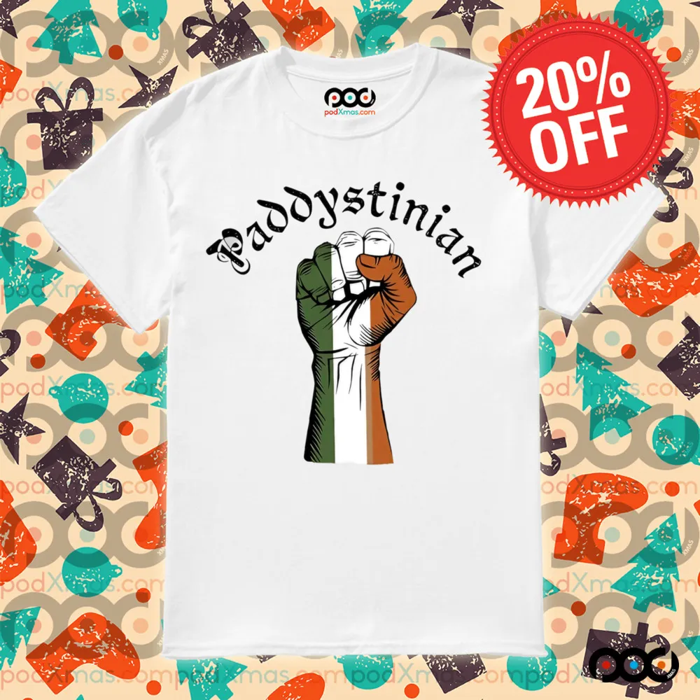 Strong Paddystinian Irish Palestine Flag shirt