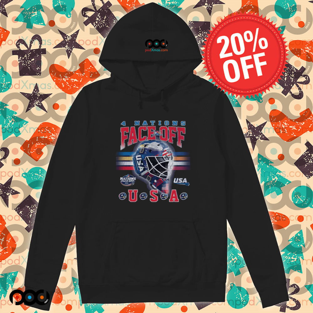 4 Nations Face-Off Goalie Mask USA 2025 Shirt