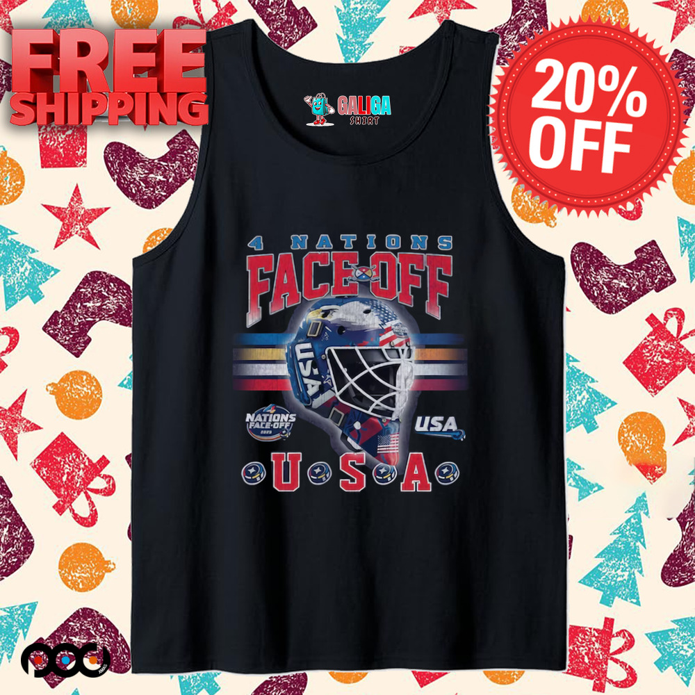 4 Nations Face-Off Goalie Mask USA 2025 Shirt