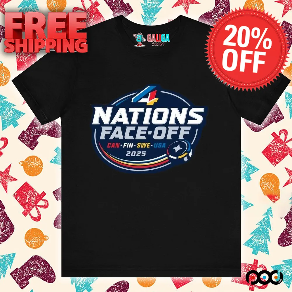 4 Nations Face Off Can Fin Swer USA 2025 Shirt