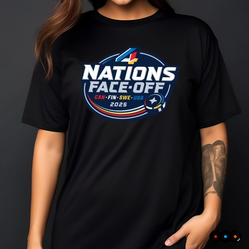 4 Nations Face Off Can Fin Swer USA 2025 Shirt