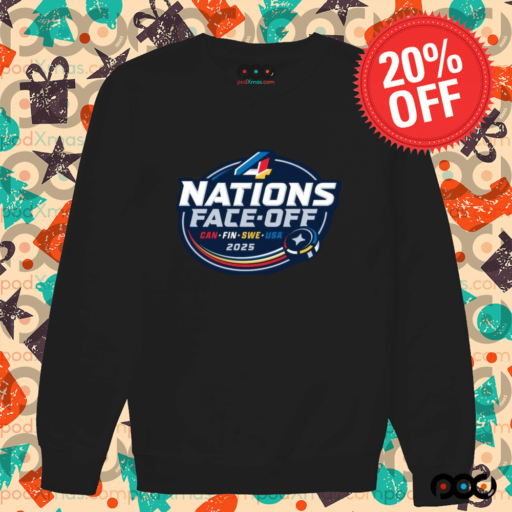 4 Nations Face Off Can Fin Swer USA 2025 Shirt