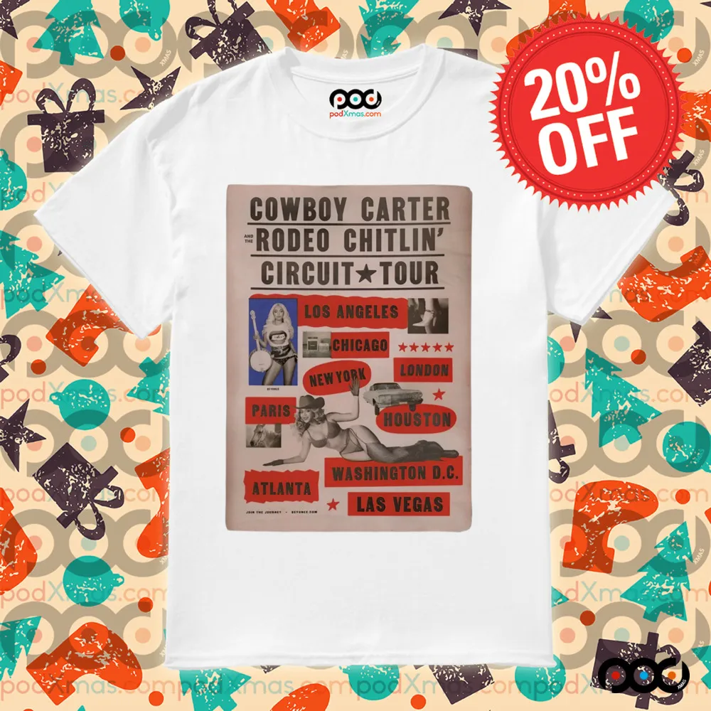 Beyonce Cowboy Carter Rodeo Chitlin' Circuit Tour 2025 Poster Shirt