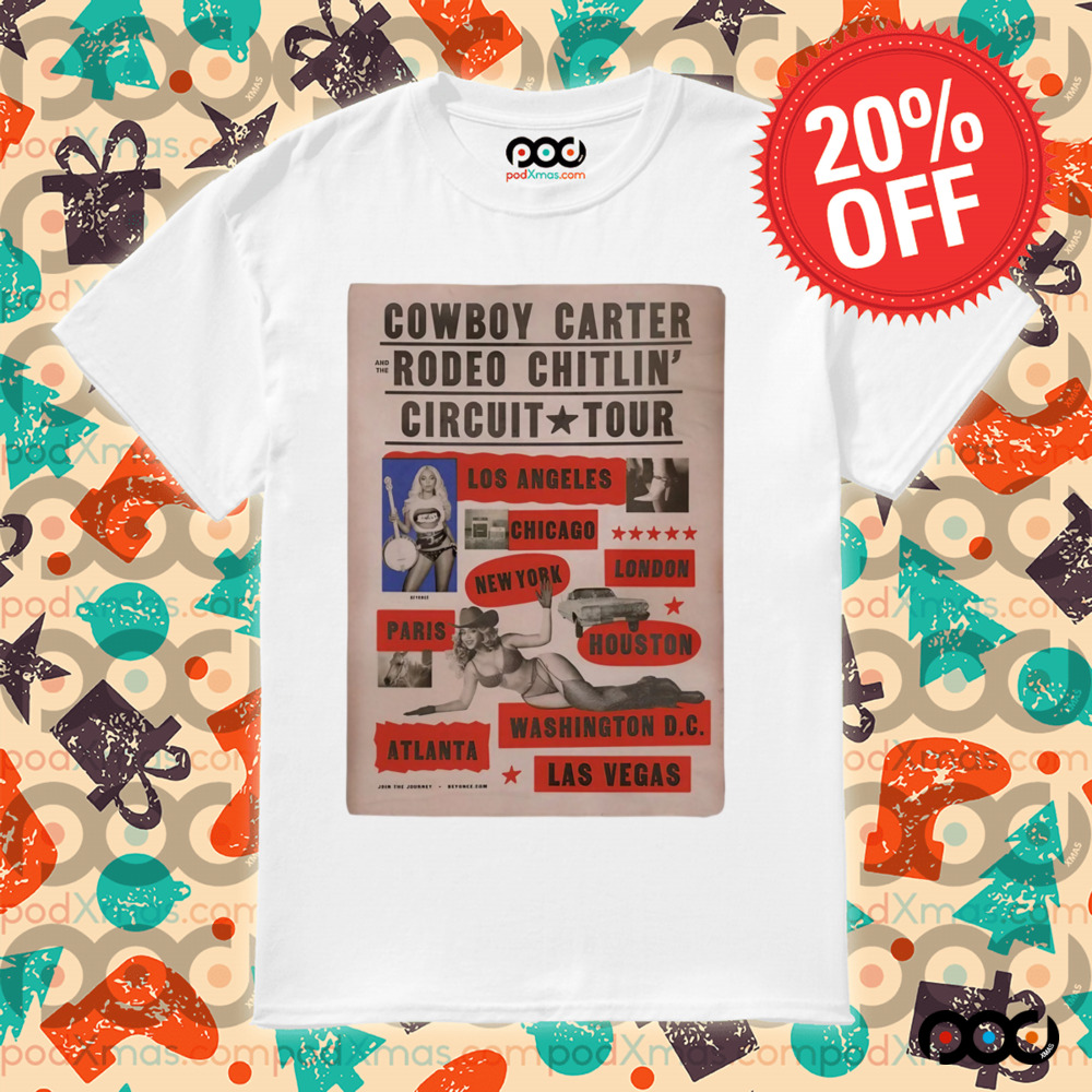 Beyonce Cowboy Carter Rodeo Chitlin' Circuit Tour 2025 Poster Shirt