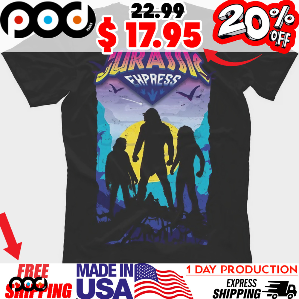 AEW Jurassic Express Silhouette Sunset Wilderness Warriors Shirt