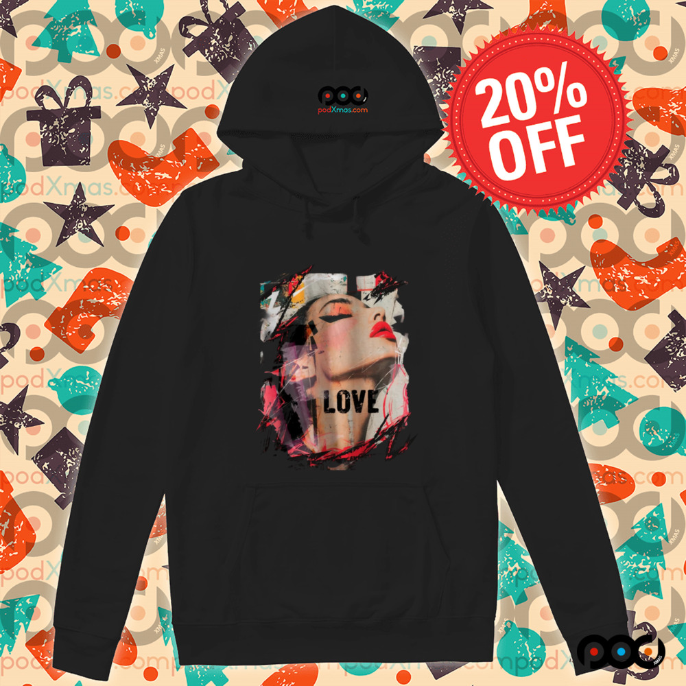 A woman with red lip Love Art Shirt