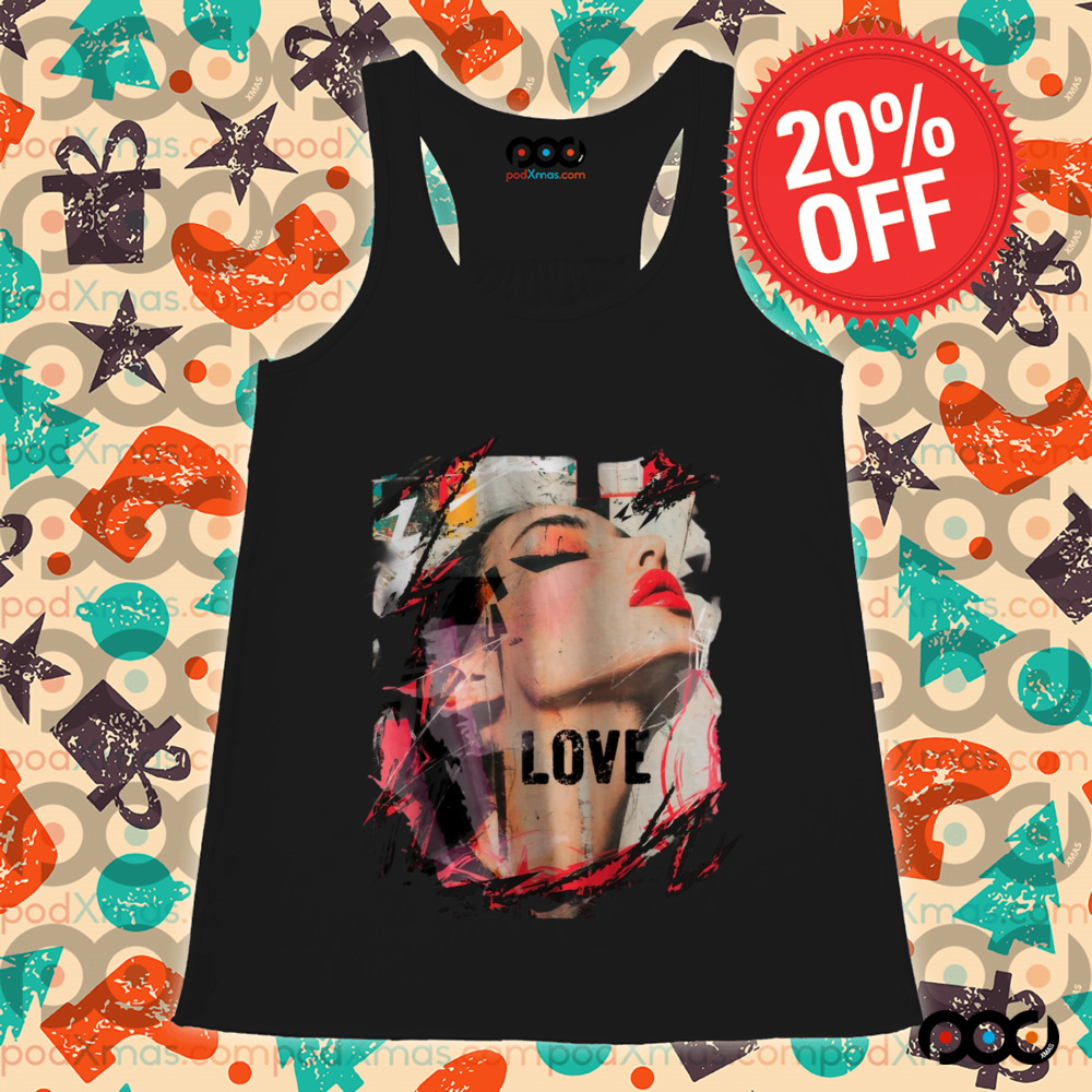 A woman with red lip Love Art Shirt