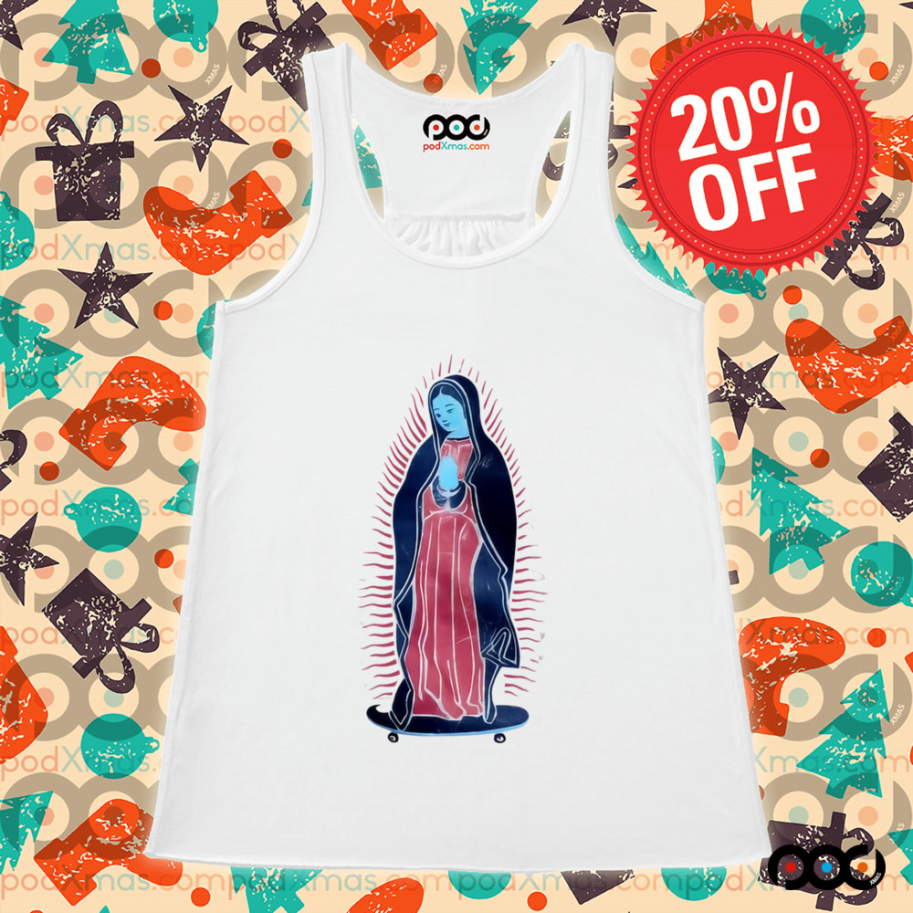 Our Lady Of Guadalupe On Skateboard Shirt