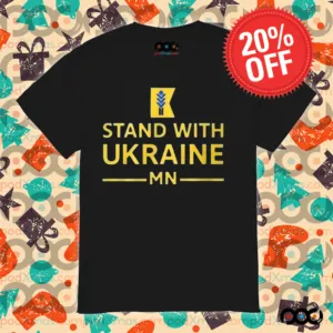 Amy Klobuchar Wearing Stand With Ukraine Shirt