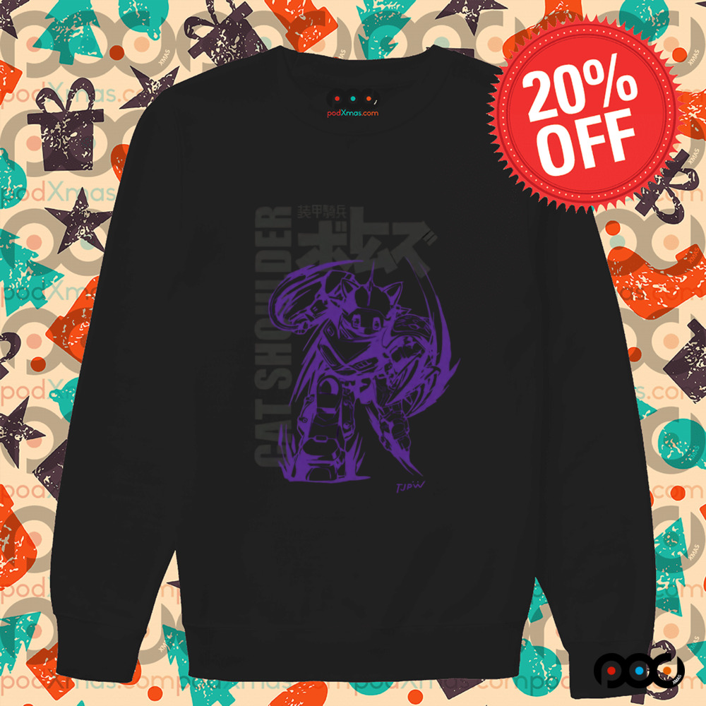 Armored Trooper Votoms x Tokyo Women's Pro Wrestling Cat Shoulder Shirt