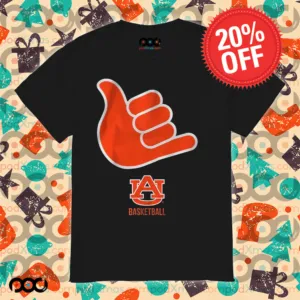 Auburn Basketball Call God Hand Sign shirt