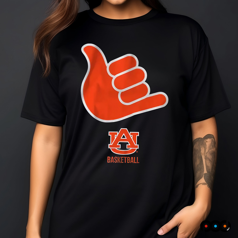 Auburn Basketball Call God Hand Sign shirt